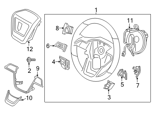 2017 Lincoln Continental Steering Column & Wheel, Steering Gear & Linkage Diagram 5 - Thumbnail