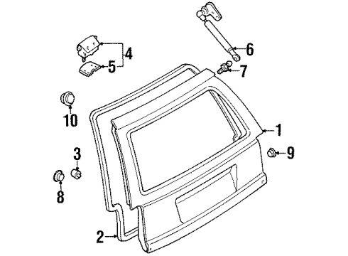 1998 Ford Escort Trunk Diagram