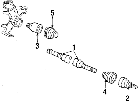 1984 Mercury Topaz Boot Front Wheel Drive Diagram for E43Z3A331D