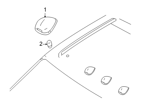 2009 Ford F-250 Super Duty Bulbs Diagram 1 - Thumbnail