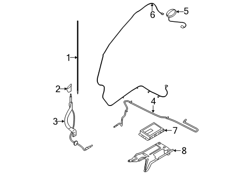 2009 Ford Escape Antenna & Radio Diagram