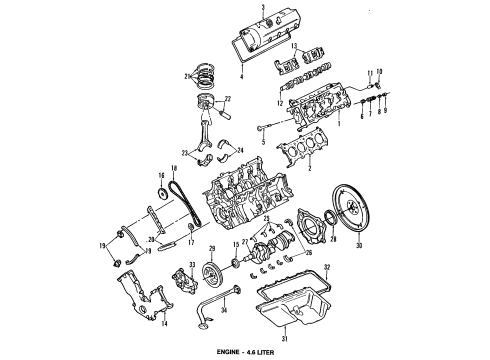 1998 Mercury Grand Marquis Screen And Cover Assembly Diagram for F6AZ-6622-CA