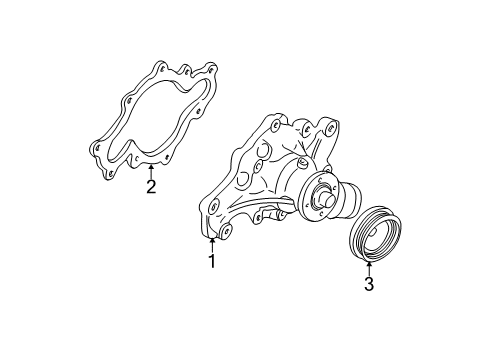 2000 Ford Expedition Water Pump Diagram 1 - Thumbnail