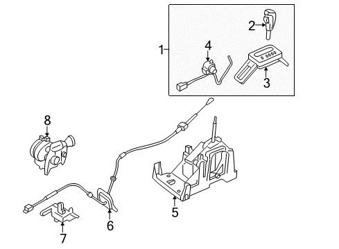 2005 Mercury Montego Shifter Housing Diagram