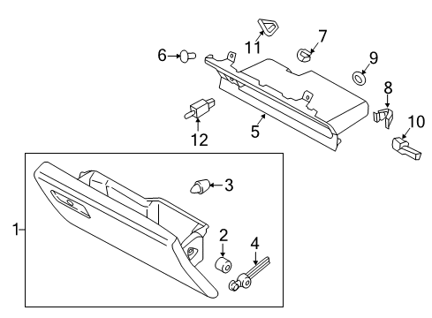 2016 Ford F-150 Glove Box Diagram