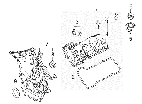 2016 Ford F-150 Valve & Timing Covers Diagram 2 - Thumbnail