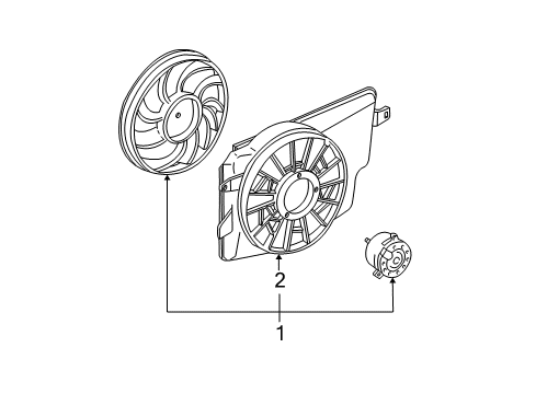 2000 Ford Mustang Cooling System, Radiator, Water Pump, Cooling Fan Diagram