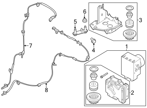 2023 Ford F-350 Super Duty Anti-Lock Brakes Diagram 1 - Thumbnail