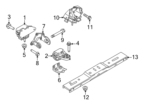 2015 Ford F-150 Engine & Trans Mounting Diagram 4 - Thumbnail