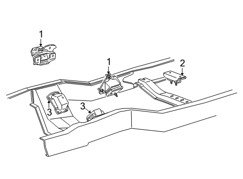 1992 Ford E-150 Econoline Club Wagon Insulator Assembly Diagram for F3UZ-6038-A