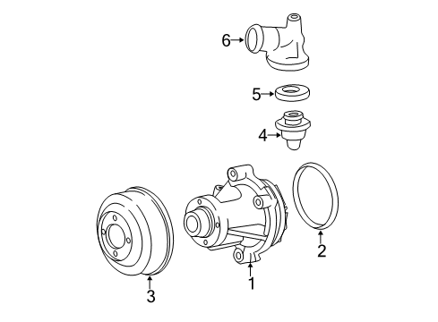 2000 Ford F-150 Water Pump Diagram 3 - Thumbnail