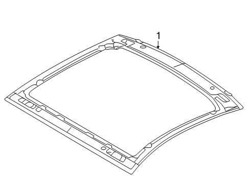 2009 Ford Mustang Roof & Components Diagram