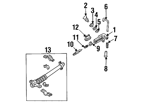 1991 Ford Mustang Housing & Components Diagram