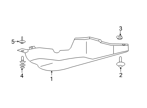 2020 Ford Explorer Rear Body & Floor - Under Cover & Splash Shields Diagram