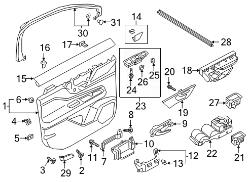 2023 Lincoln Corsair Mirrors Diagram 3 - Thumbnail