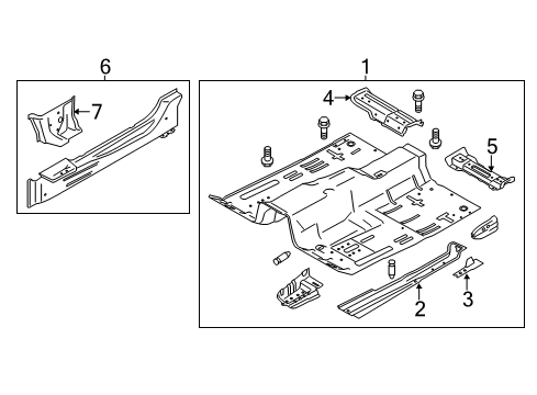 2016 Ford Mustang Floor Diagram 1 - Thumbnail