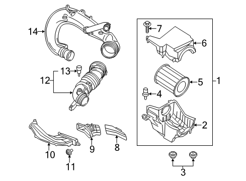 2017 Ford Escape Hose - Air Diagram for GV6Z-9B659-B