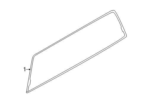 2021 Ford F-350 Super Duty Glass & Hardware - Back Glass Diagram 2 - Thumbnail