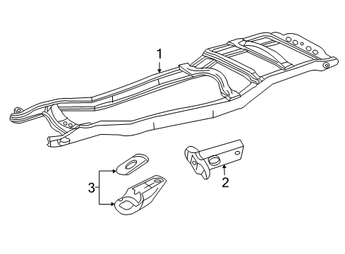 2008 Mercury Mountaineer Frame & Components Diagram