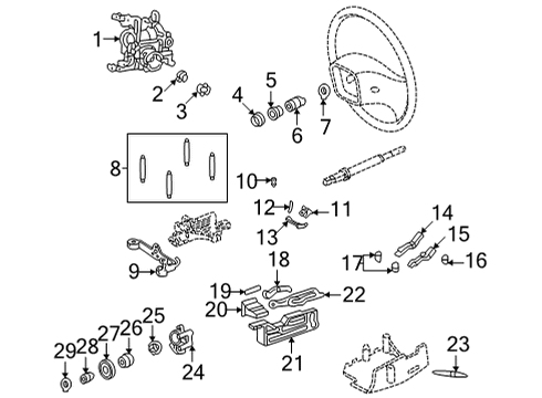 2021 Ford E-350 Super Duty Nut And Washer Assembly - Hex. Diagram for -N806423-S424