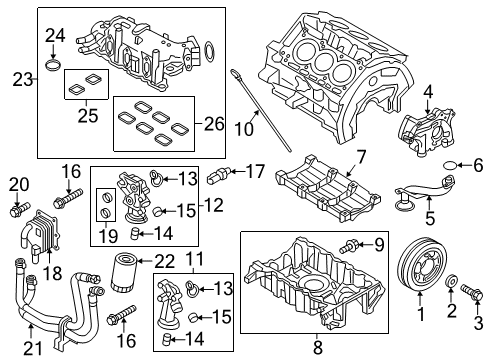 2019 Ford Explorer Engine Parts & Mounts, Timing, Lubrication System Diagram 3 - Thumbnail