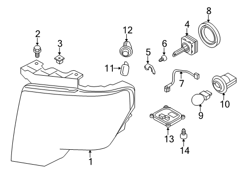 2013 Ford F-150 Wire Assembly Diagram for DL3Z-13A006-D