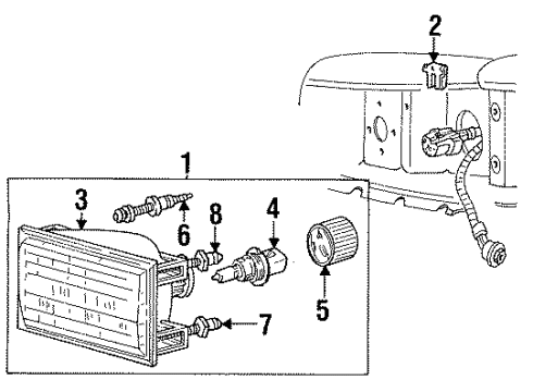 1994 Lincoln Town Car Headlamps Diagram