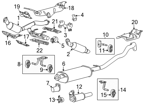 2010 Lincoln Navigator Catalytic Converter Assembly Diagram for AL1Z-5E212-A