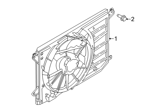 2020 Lincoln MKZ Cooling System, Radiator, Water Pump, Cooling Fan Diagram