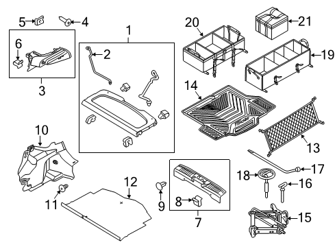 2013 Ford Fiesta Interior Trim - Rear Body Diagram