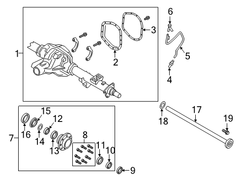 2021 Ford F-250 Super Duty Rear Axle Diagram