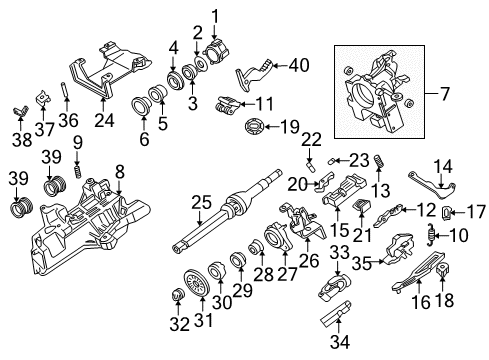 2007 Ford Freestar Housing & Components Diagram