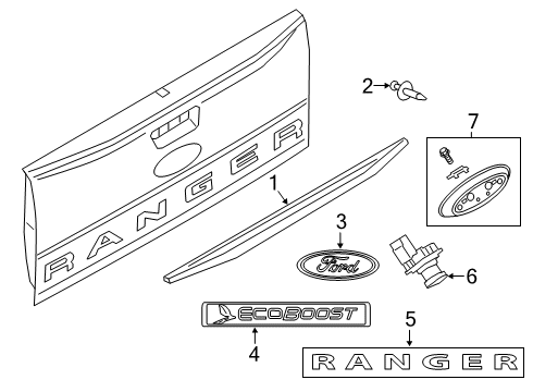 2020 Ford Ranger Parking Aid Diagram 3 - Thumbnail