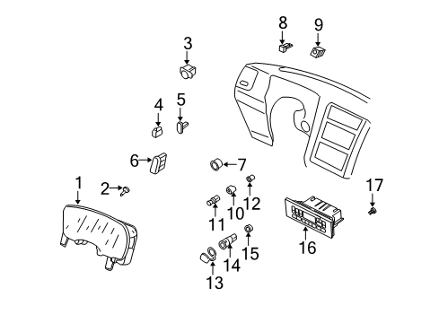 2004 Lincoln Navigator Switches Diagram 1 - Thumbnail