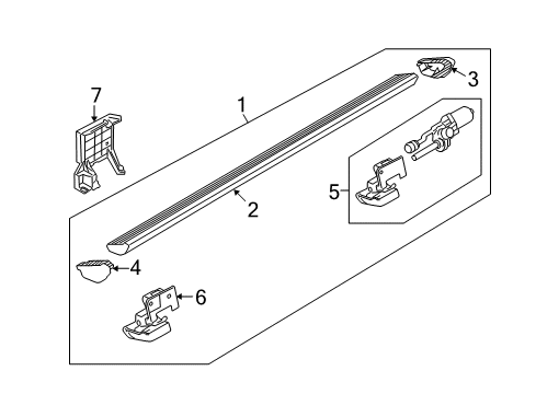 2008 Ford Expedition Step Assembly Diagram for 9L7Z-16451-BAPTM