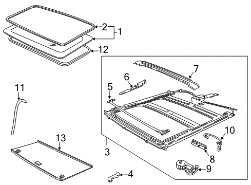 2002 Ford F-150 Sunroof Diagram