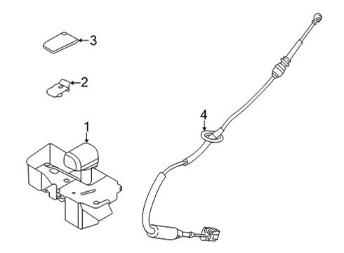 2022 Ford F-150 LEVER - GEAR SHIFT Diagram for ML3Z-7210-Q