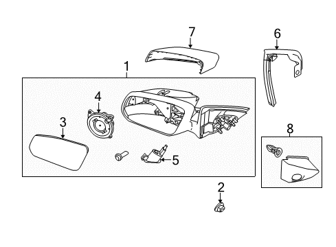 2013 Ford Mustang Mirrors, Electrical Diagram 2 - Thumbnail