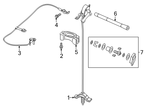 2019 Ford F-350 Super Duty Carrier & Components - Spare Tire Diagram