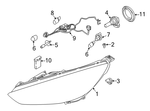 2017 Ford Focus Bulbs Diagram