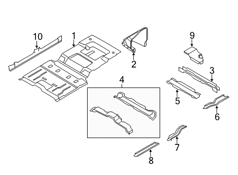 2007 Lincoln Navigator Rear Body Diagram