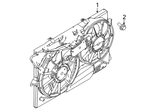 2015 Lincoln MKZ Cooling System, Radiator, Water Pump, Cooling Fan Diagram 3 - Thumbnail