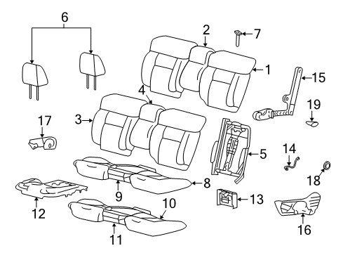 2006 Ford F-150 Front Seat Components Diagram 7 - Thumbnail