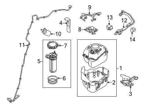 2015 Ford F-250 Super Duty Wire Assembly - Fuel Sender Diagram for BC3Z-14407-A