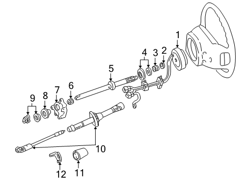 2002 Lincoln Blackwood Shaft & Internal Components Diagram