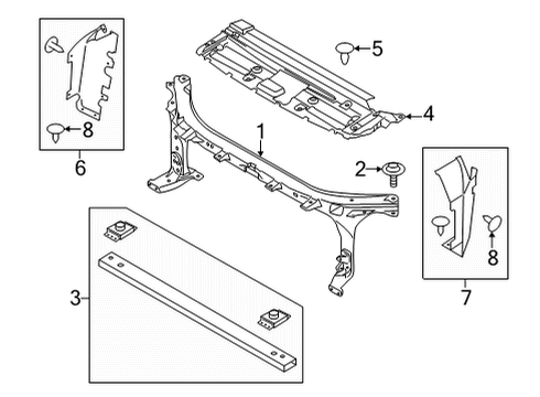 2016 Ford F-150 Radiator Support Diagram