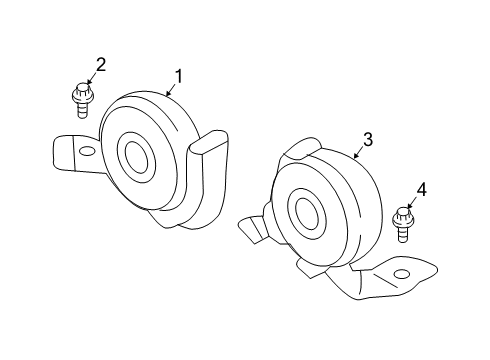 2023 Lincoln Nautilus Horn Diagram