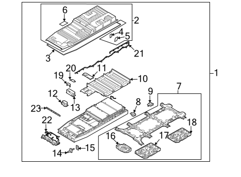 2022 Ford F-150 Lightning SEAL Diagram for NL3Z-10A815-C