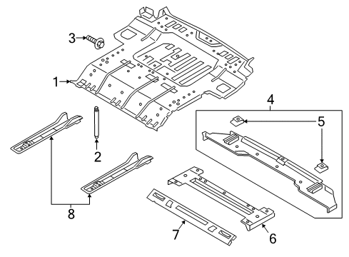 2019 Ford Expedition Rear Body & Floor Diagram 2 - Thumbnail