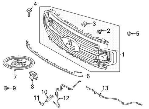 2020 Ford F-350 Super Duty Parking Aid Diagram 7 - Thumbnail